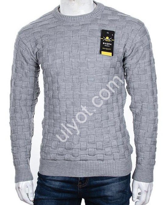 СВІТЕР (L-2XL) СІРИЙ M940