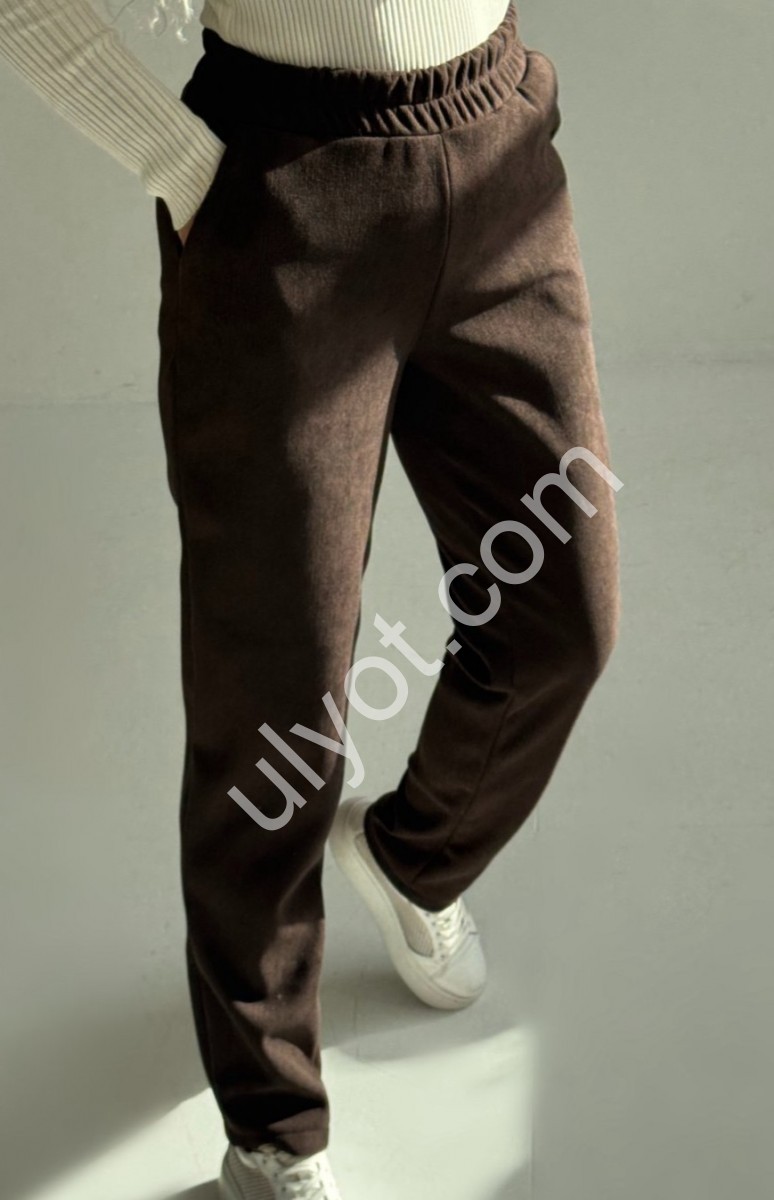 ШТАНЫ (XS-3XL) ФЛИС ШОКОЛАД 307