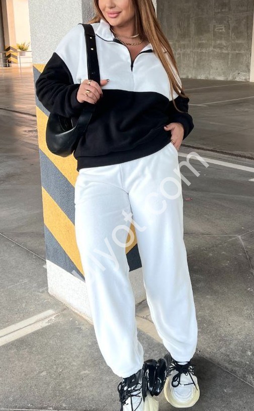 КОСТЮМ (42-48) ФЛИС ЧЕРНЫЙ 810