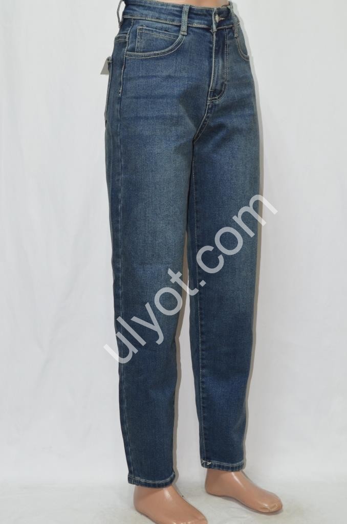 ДЖИНСЫ RELUCKY (25-27) БАЙКА Т.СИНИЙ M668-7