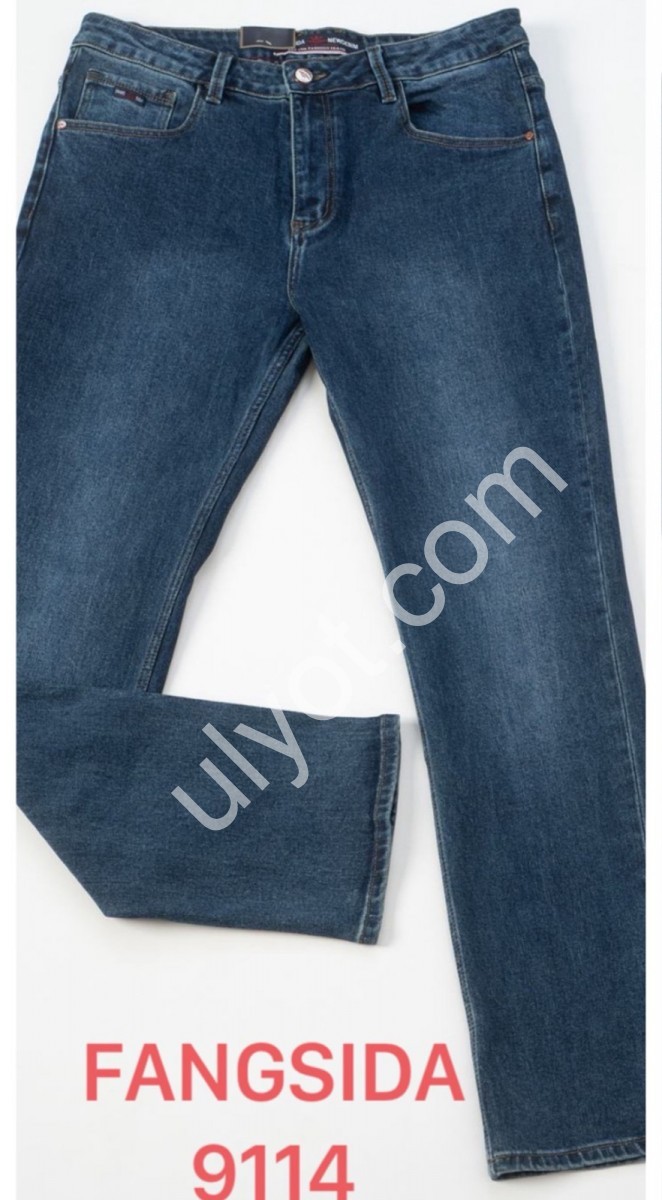 ДЖИНСЫ FANGSIDA (38-46) Т.СИНИЙ 9114