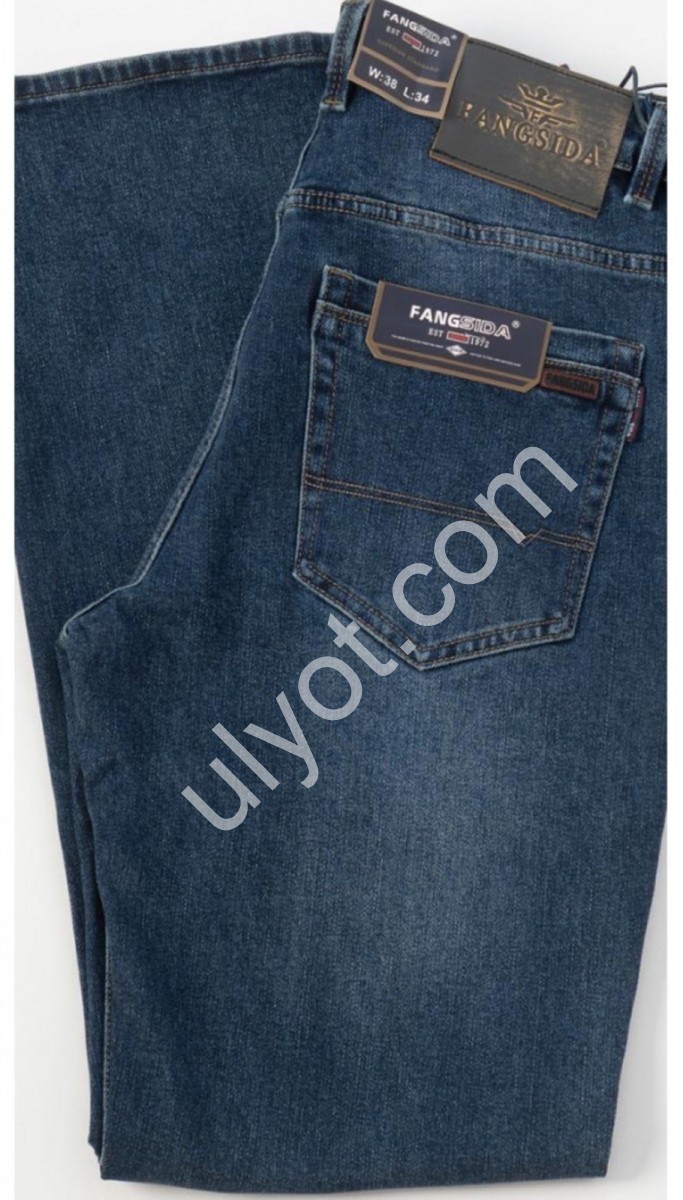 ДЖИНСЫ FANGSIDA (38-46) Т.СИНИЙ 9114