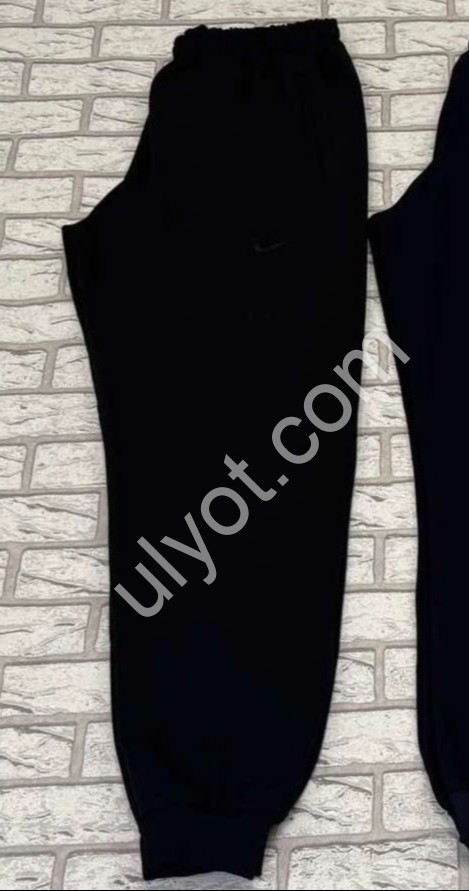 СПОРТ.ШТАНЫ N02 (56-64) ФЛИС МАНЖЕТ ЧЕРНЫЙ 02