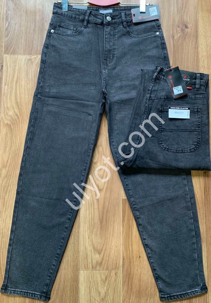 ДЖИНСЫ RELUCKY (28-33) БАЙКА ГРАФИТ M0673-7