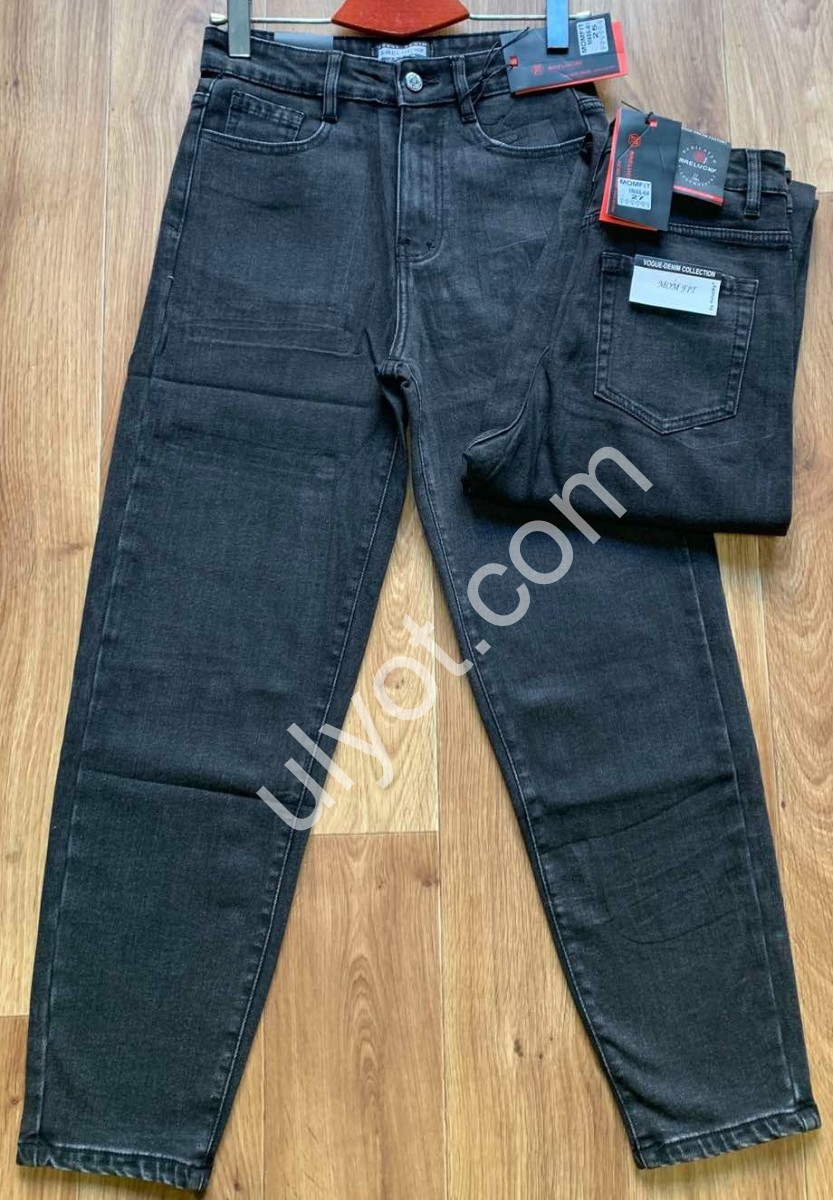 ДЖИНСЫ RELUCKY (25-30) БАЙКА ГРАФИТ M666-6