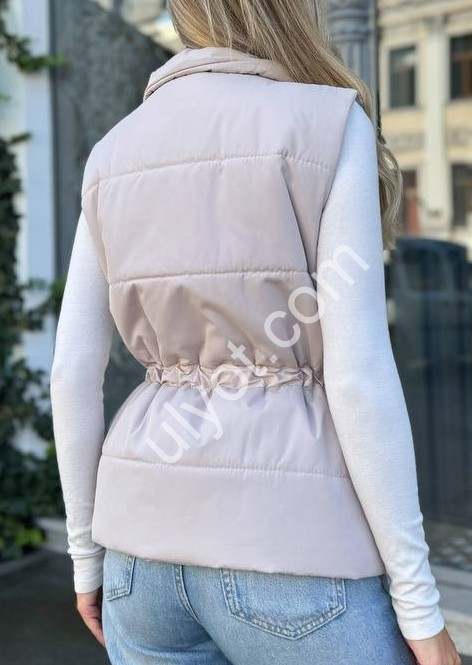 ЖИЛЕТКА (42-52) СВ.БЕЖ 01046
