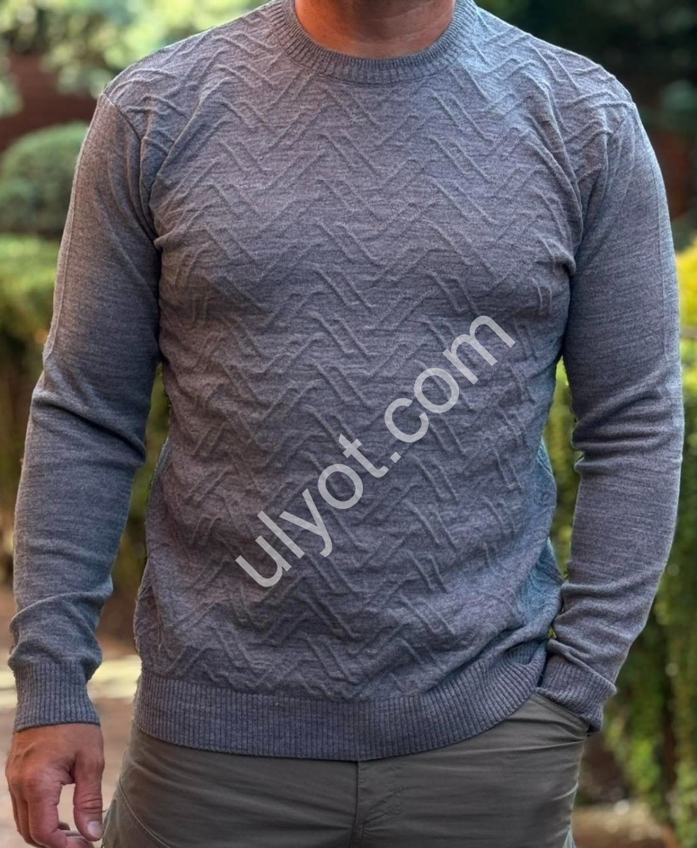 СВИТЕР DEVANTI (L-2XL) ГРАФИТ 73503-2