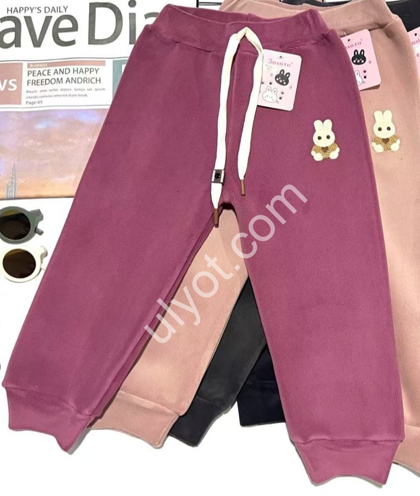 СПОРТ.ШТАНИ (2-5ЛІТ) ФЛІС МАНЖЕТ МІКС 654-1