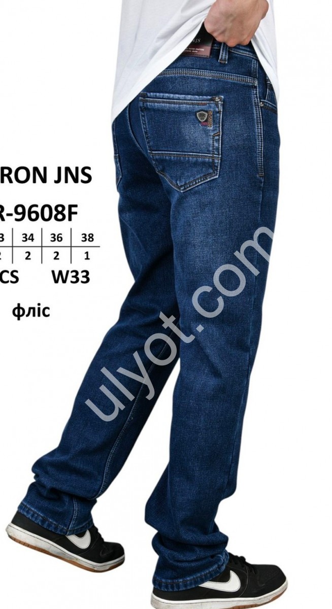 ДЖИНСИ BARON (32-38) ФЛІС Т.СИНІЙ BR9608F