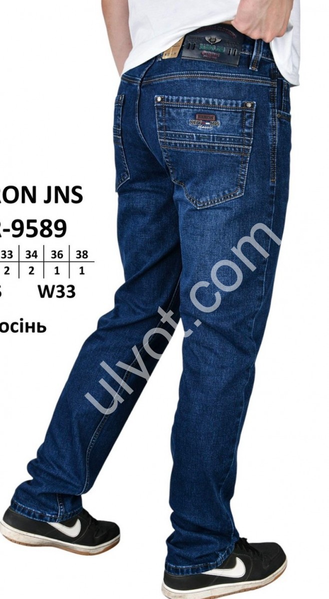 ДЖИНСЫ BARON (31-38) Т.СИНИЙ BR9589