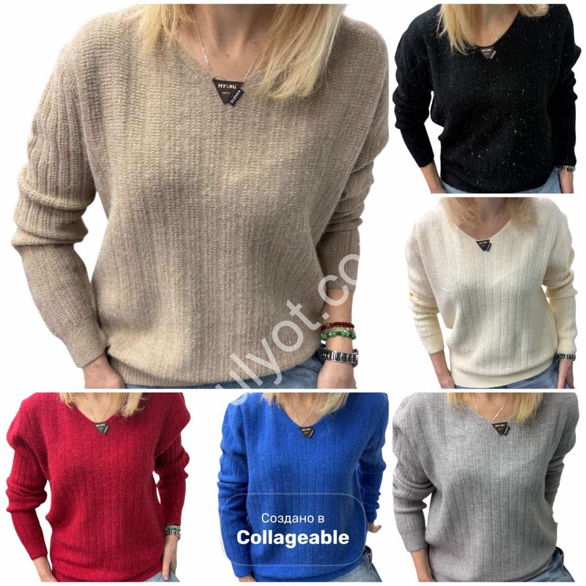 Фото 3 СВІТЕР (ONE SIZE 46-52) МІКС 25415