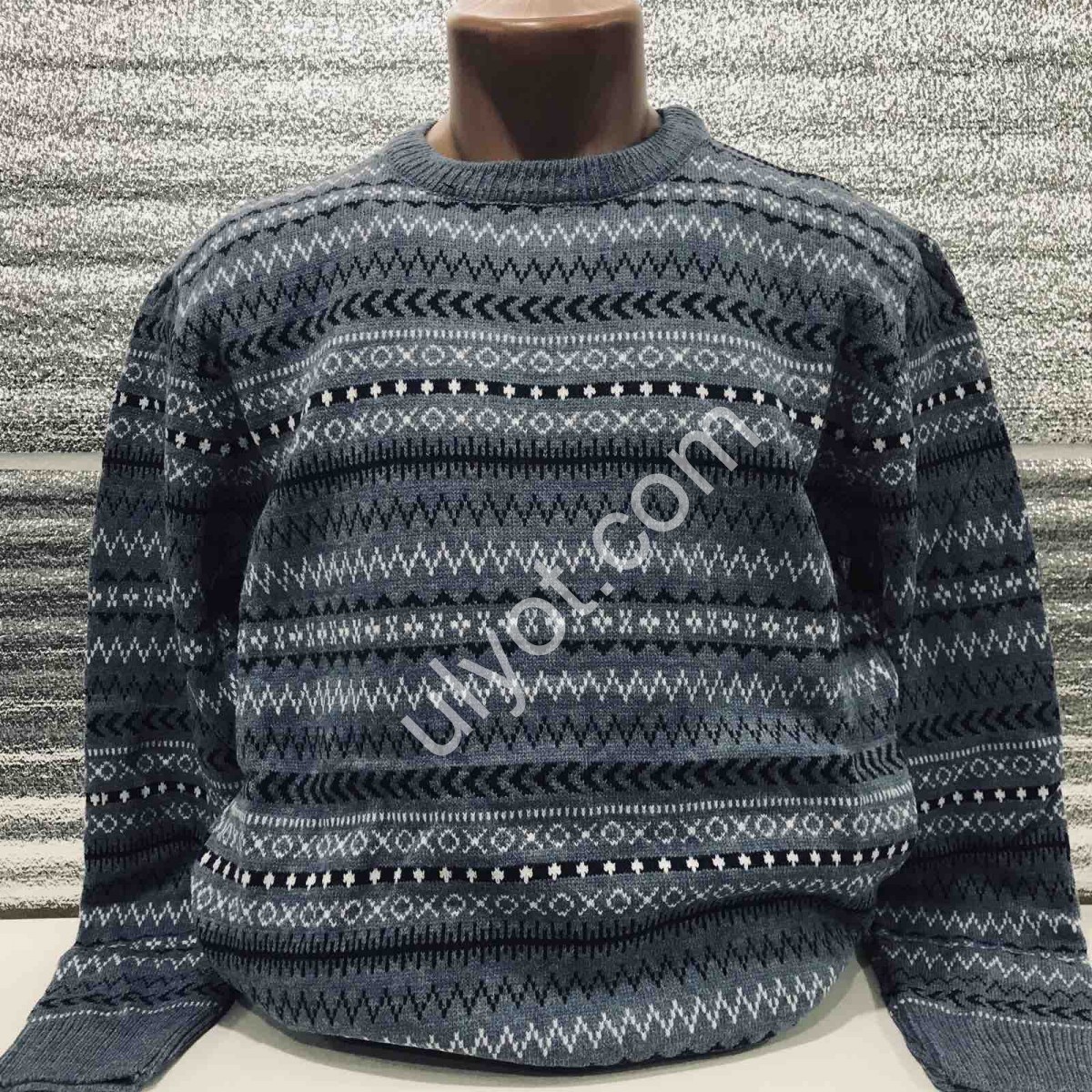 СВІТЕР AYZ (M-XL) СІРИЙ 607