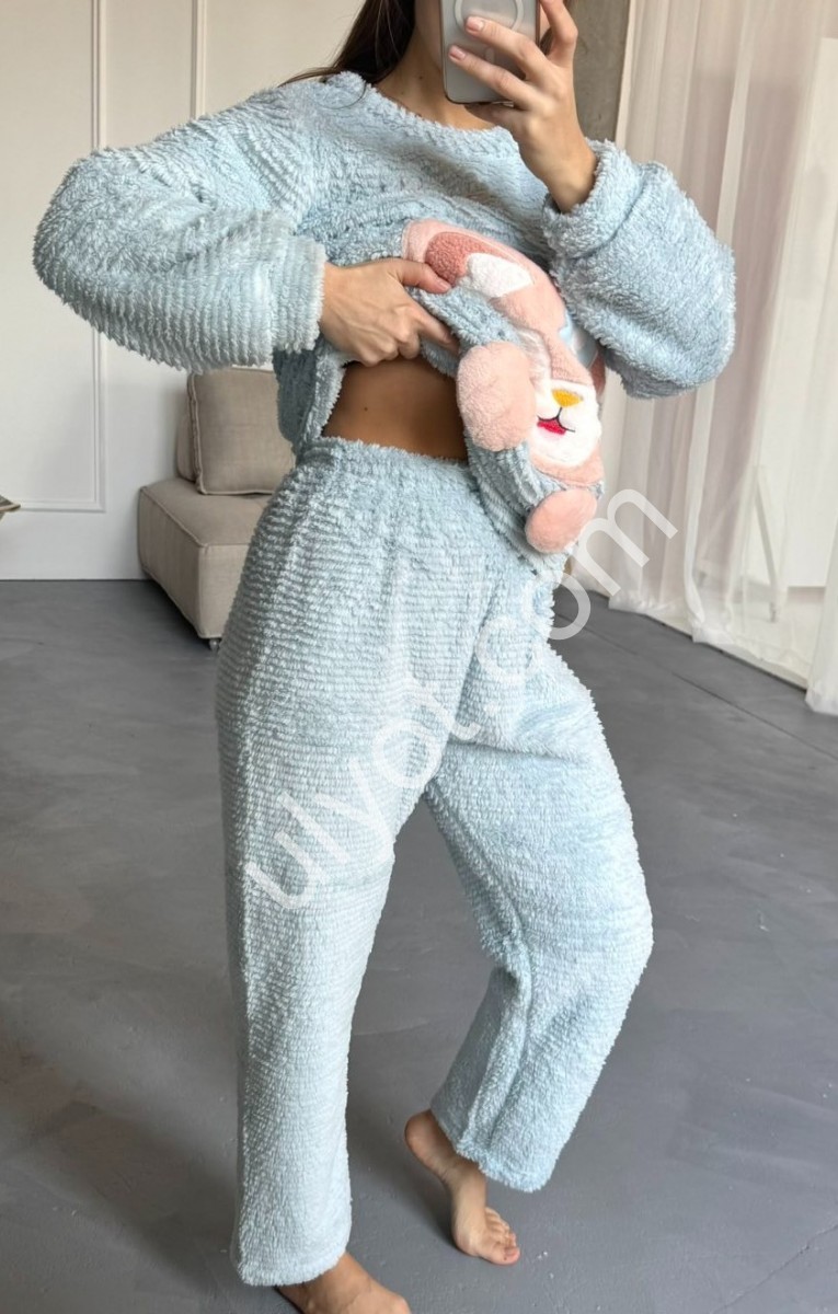 ПІЖАМА (42-48) МАХРА БЛАКИТНИЙ 843