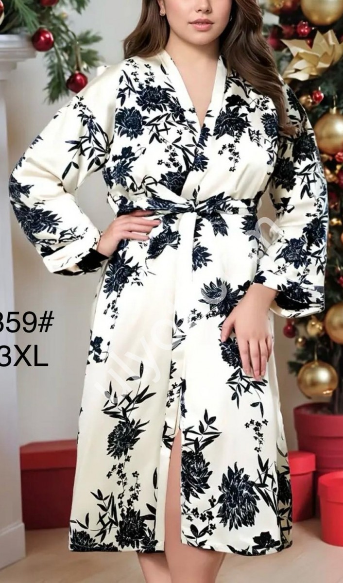 ХАЛАТ (M-3XL) БІЛИЙ 70359