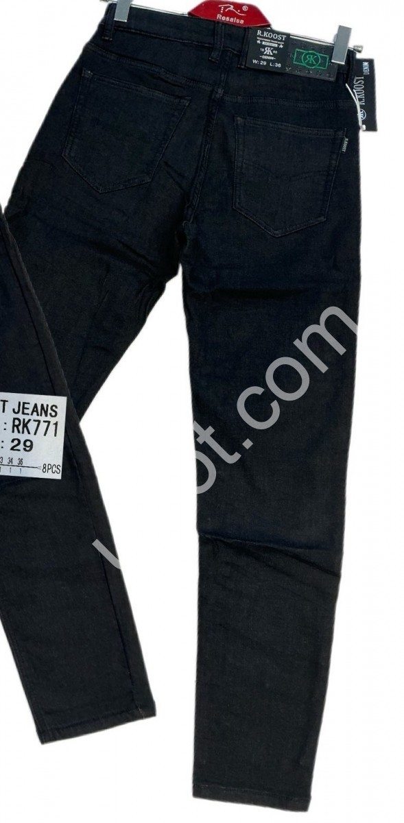 ДЖИНСЫ R.KOOST (29-36) ФЛИС ГРАФИТ RK771