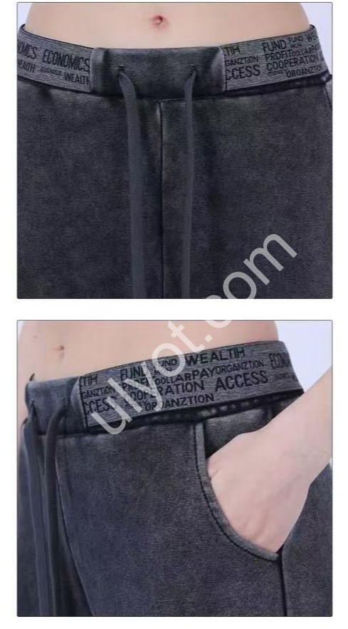 ШТАНЫ (S-4XL) МЕХ ГРАФИТ 2135