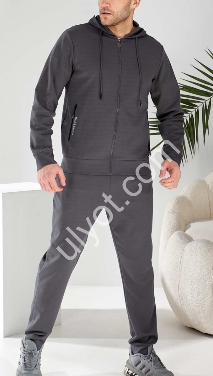 КОСТЮМ JJF (L-4XL) СЕРЫЙ 