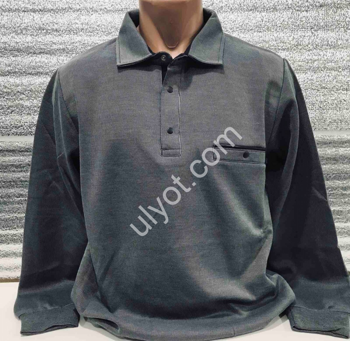 СВИТЕР MADU (L-3XL) СВ.СЕРЫЙ 7007