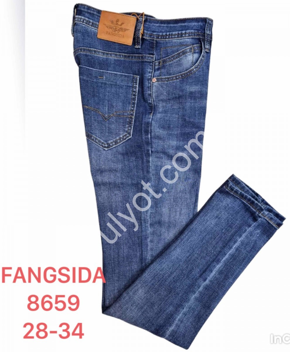 ДЖИНСИ FANGSIDA (28-34) Т.СИНІЙ 8659