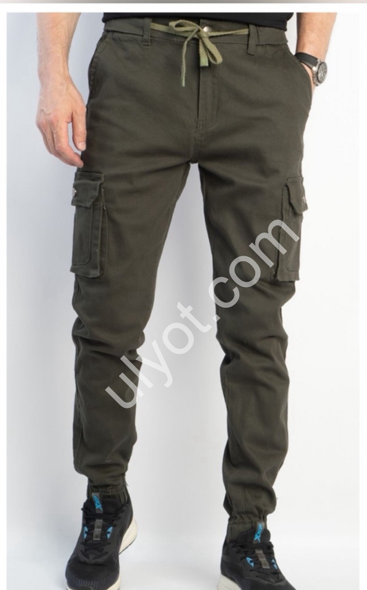 ДЖИНСЫ RTROOSS (29-36) КАРГО ХАКИ 8075-2