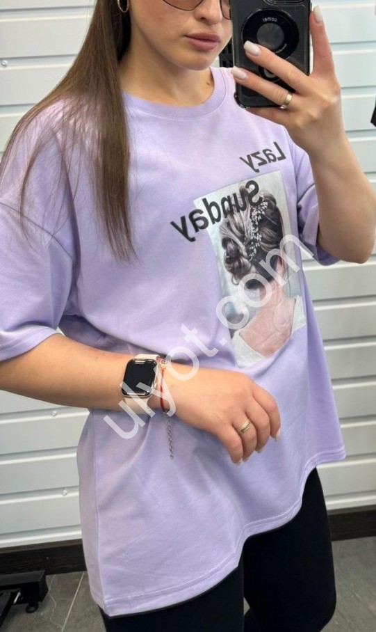 ФУТБОЛКА (OVER SIZE) МИКС 7003