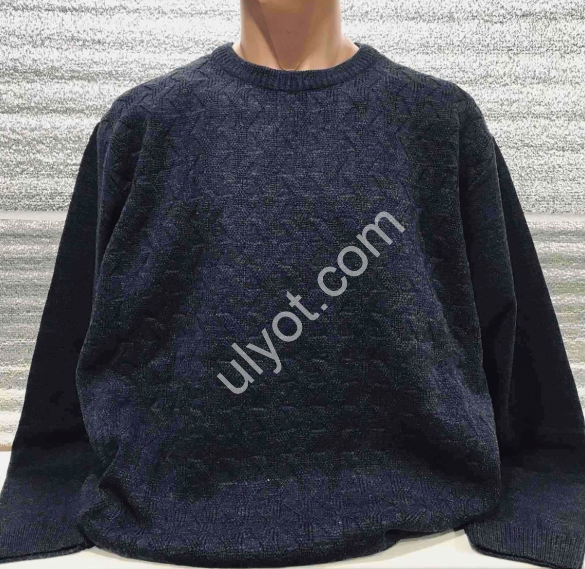 СВИТЕР DEVANTI (3XL-5XL) Т.СИНИЙ 73536-1