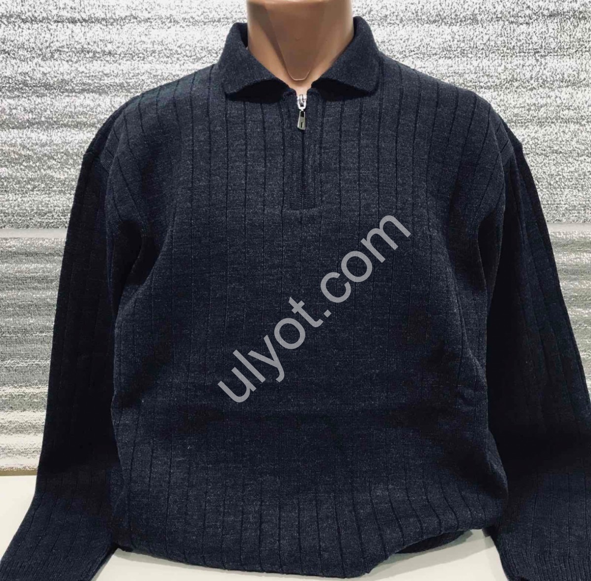 СВИТЕР DEVANTI (L-2XL) Т.СИНИЙ 73532