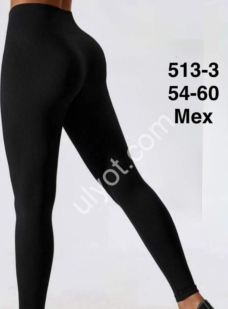 Лосини (ONE SIZE 54-60) ЧЕРНЕ хутро 513-3