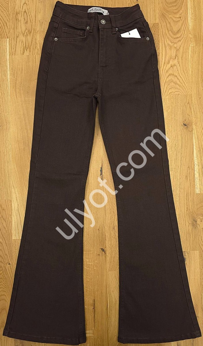 ДЖИНСЫ DK49 (34-42) ШОКОЛАД 1786