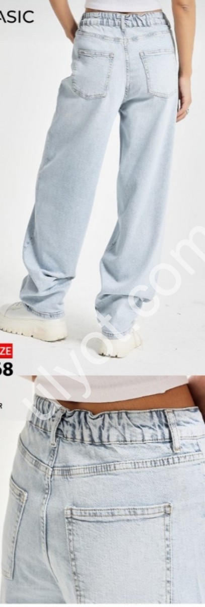 ДЖИНСИ IT'S BASIC (38-48) СВ.ГОЛУБИЙ 3468/4s6/3