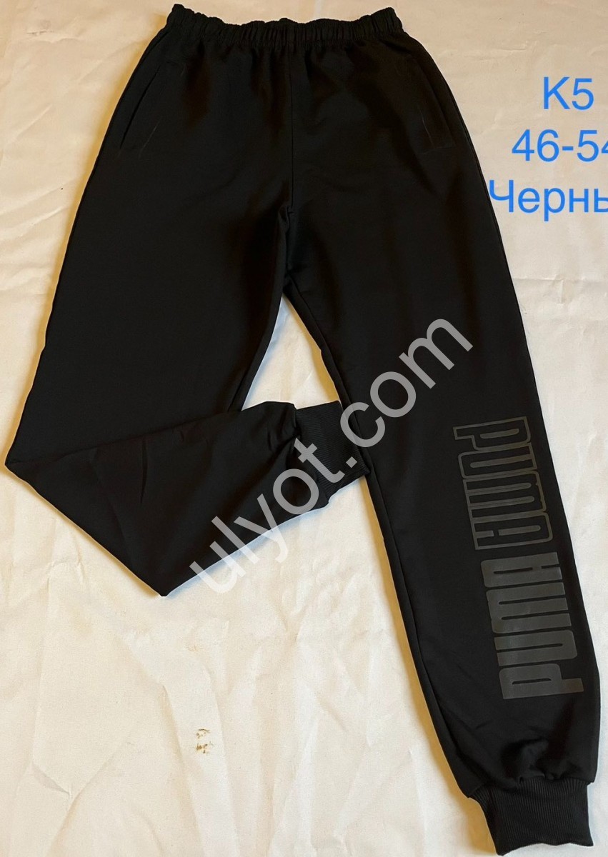 СПОРТ.ШТАНИ P15 (46-54) МАНЖЕТ ЧОРНИЙ K5