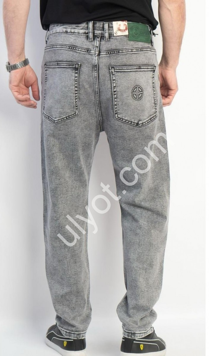 ДЖИНСЫ CAPTAIN (32-40) СЕРЫЙ 5511
