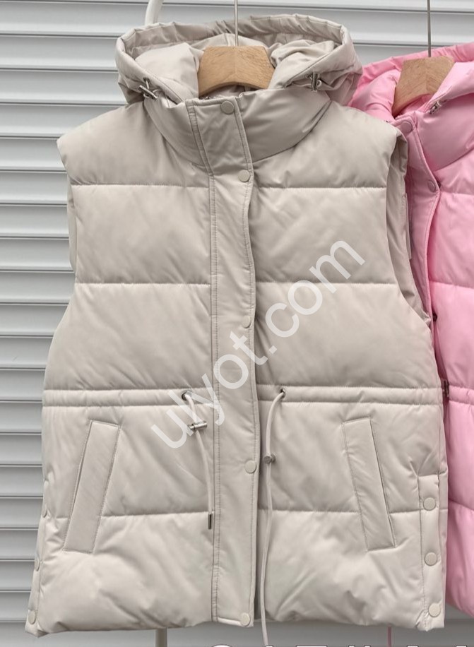 ЖИЛЕТКА (M-2XL) БЕЖ 215