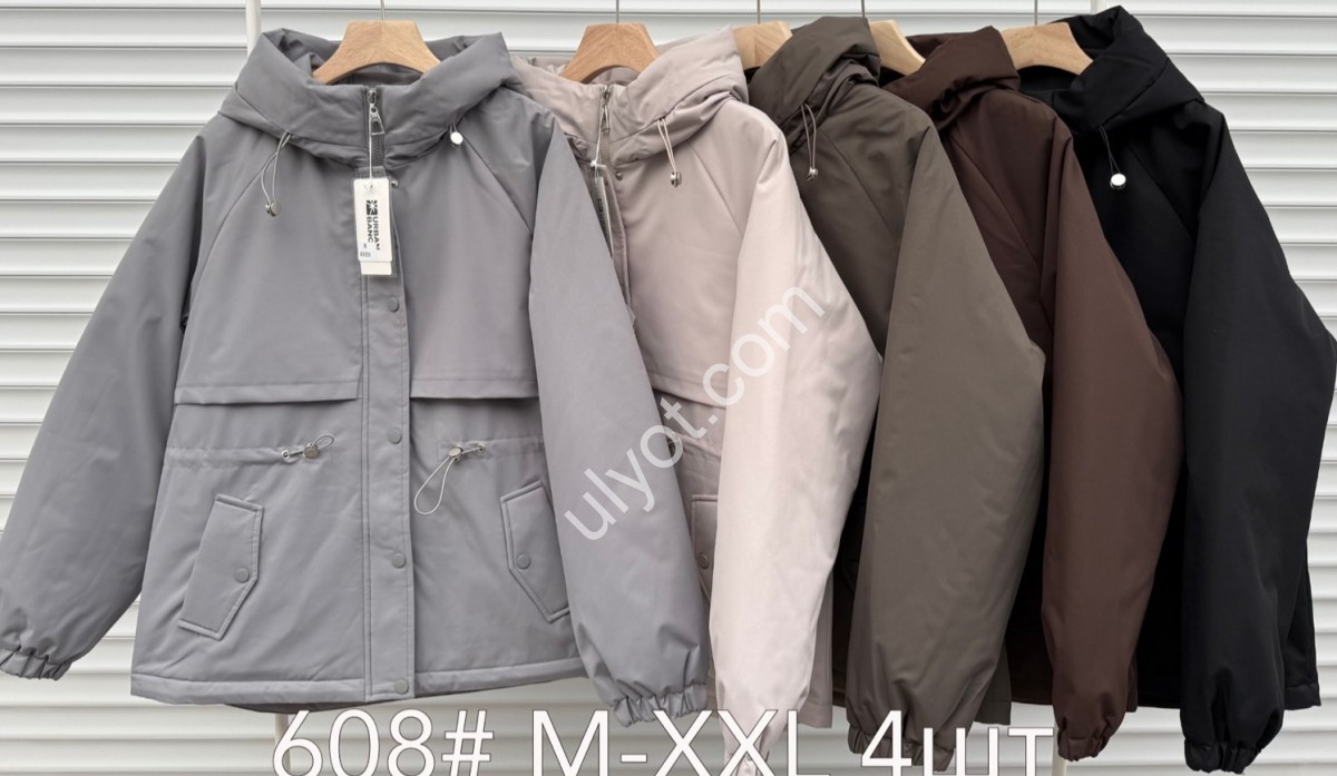 КУРТКА (M-2XL) СІРИЙ 608