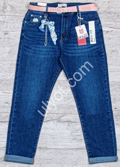 ДЖИНСИ M.SARA (L-4XL) Т.СИНІЙ 1169-3