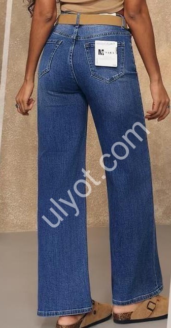 ДЖИНСЫ M.SARA (XS-XL) Т.СИНИЙ 2600