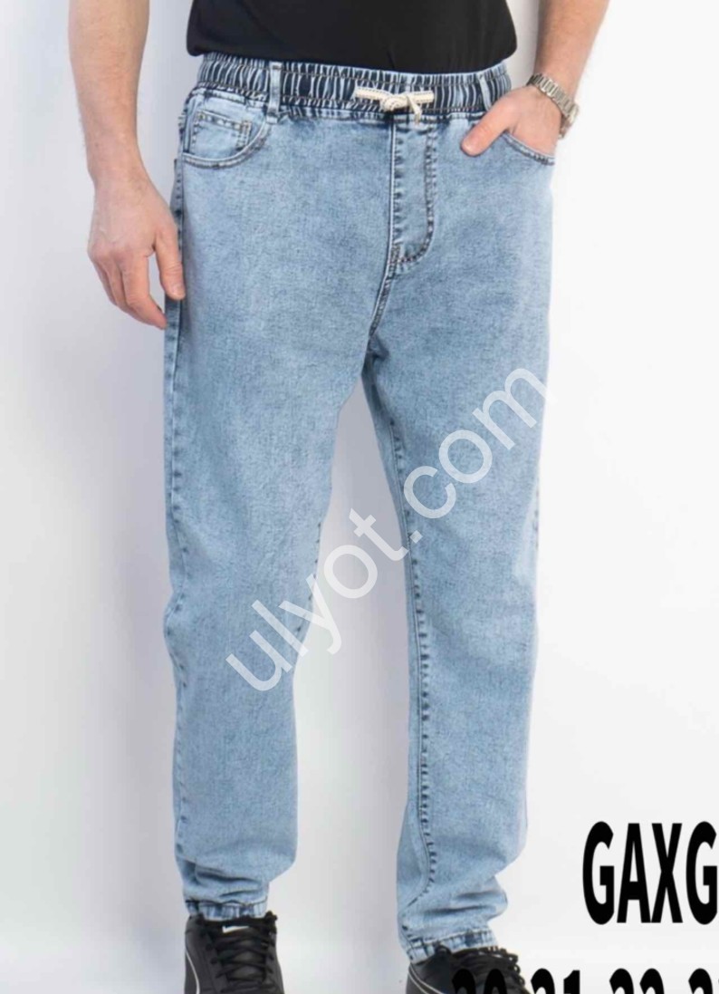 ДЖИНСЫ GAXGAX (30-40) ГОЛУБОЙ 1223