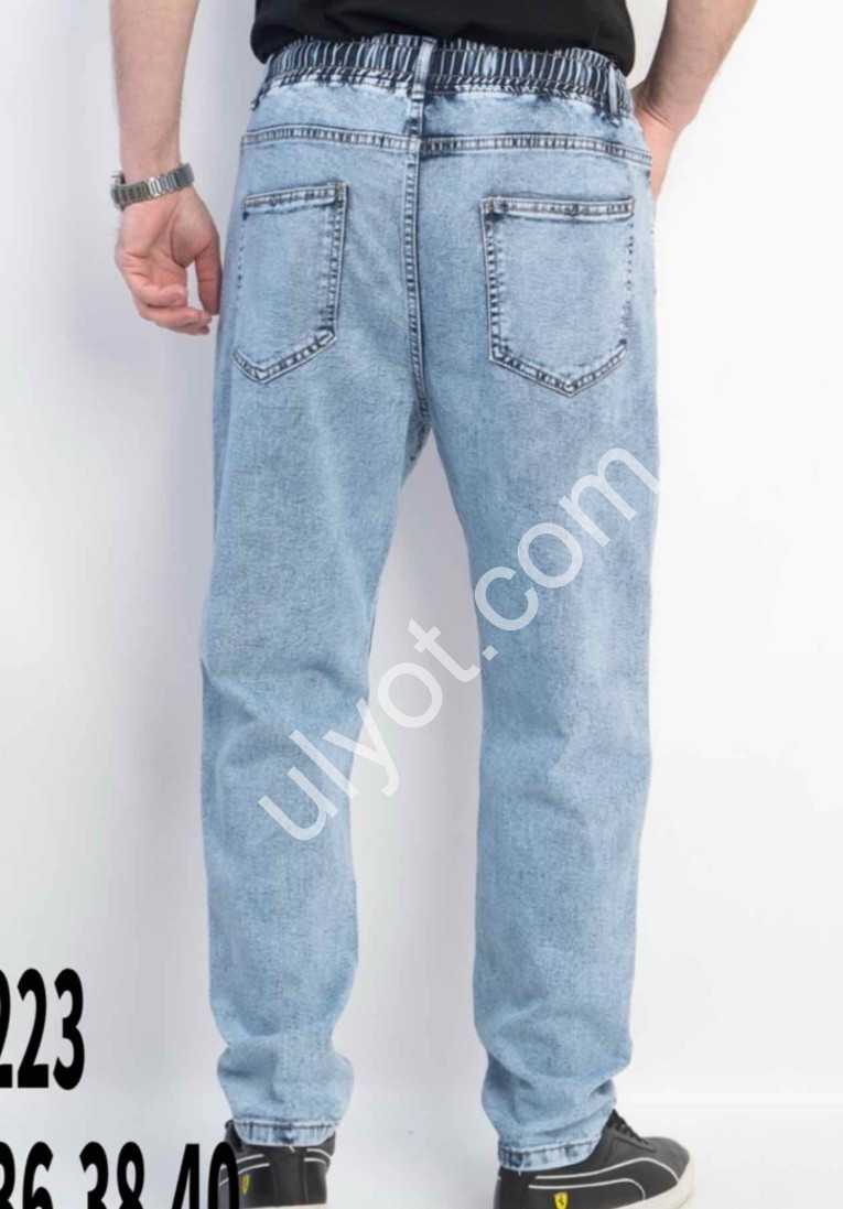 ДЖИНСЫ GAXGAX (30-40) ГОЛУБОЙ 1223