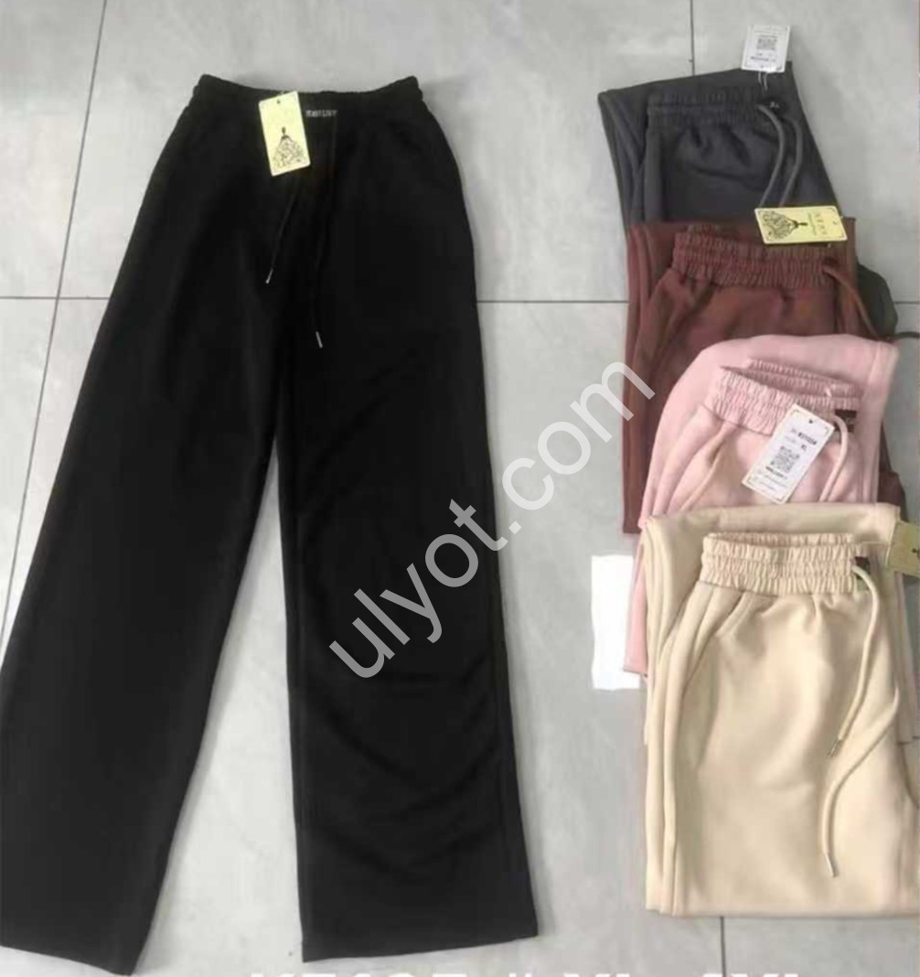 ШТАНЫ (44-50) ПРЯМОЙ ЧЕРНЫЙ K5105