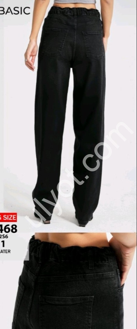 ДЖИНСЫ IT'S BASIC (38-48) ГРАФИТ 3468/2s6/1