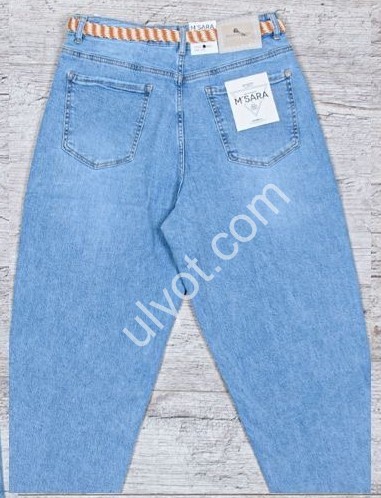 ДЖИНСЫ M.SARA (L-4XL) СИНИЙ 388-5
