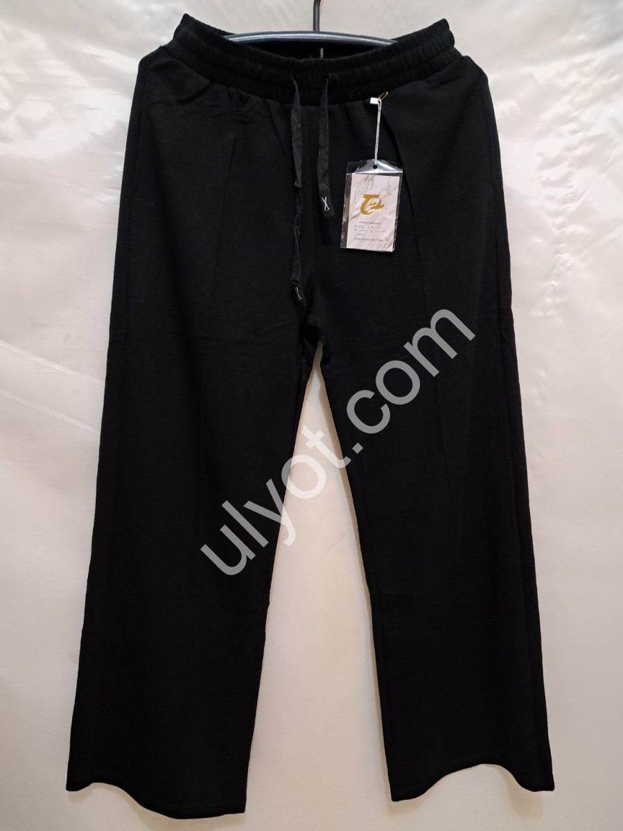 ШТАНЫ (XL-5XL) ПРЯМОЙ ЧЕРНЫЙ 8010