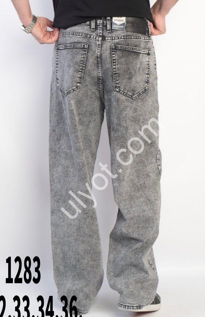ДЖИНСЫ GAXGAX (28-36) СЕРЫЙ 1283