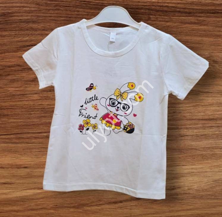 ФУТБОЛКА  (1-3 ГОДА) ЗАЙКА БЕЛЫЙ 