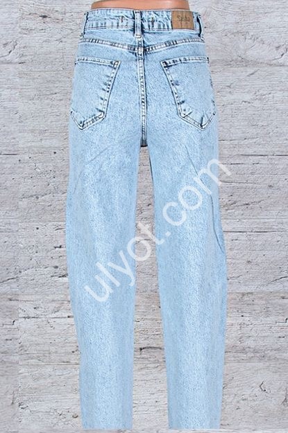 ДЖИНСИ SASHA (26-31) СТРАЗИ БЛАКИТНИЙ 1227