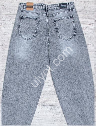 ДЖИНСЫ SASHA (30-36) СЕРЫЙ 2777