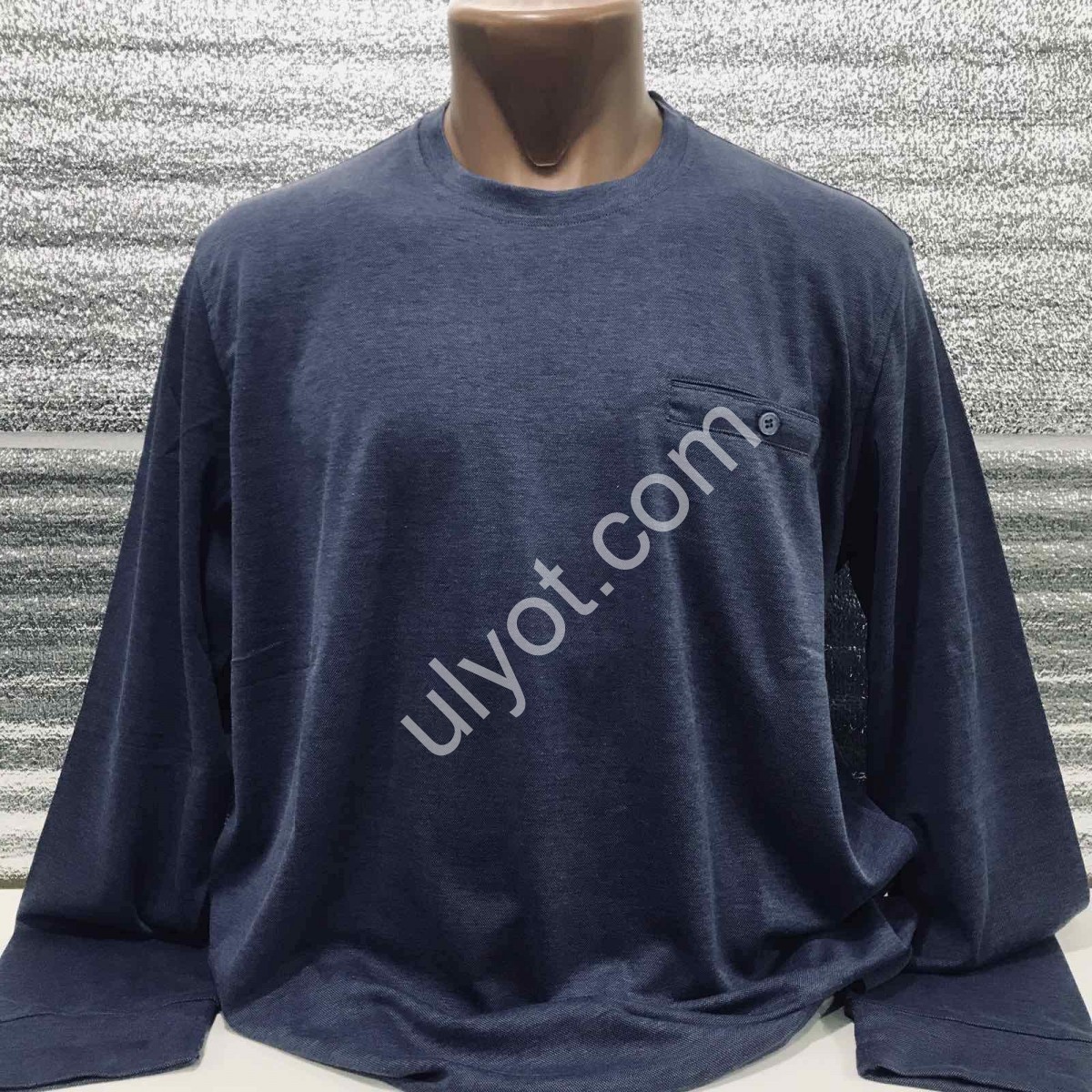 СВИТШОТ DEVANTI (L-3XL) СИНИЙ 7205