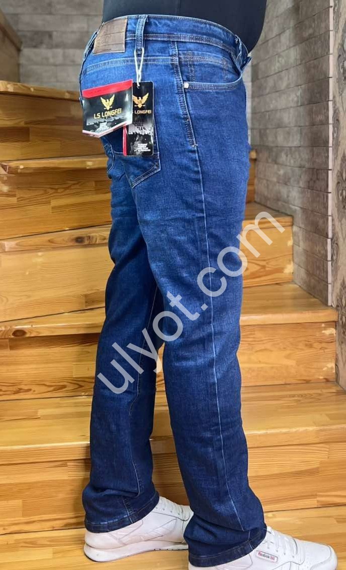 ДЖИНСЫ LONGFEI (32-40) Т.СИНИЙ 360B