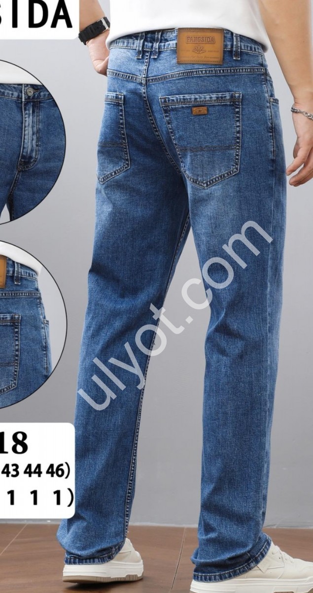 ДЖИНСЫ FANGSIDA (36-46) Т.СИНИЙ 9118