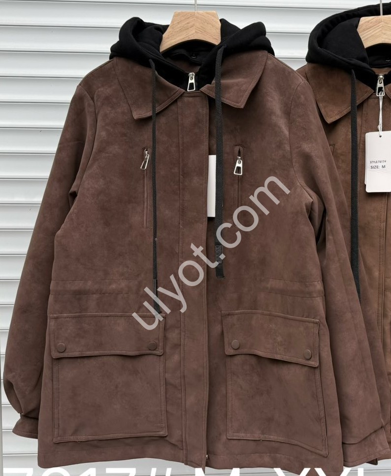 КУРТКА (M-2XL) КОРИЧНЕВЫЙ 7617